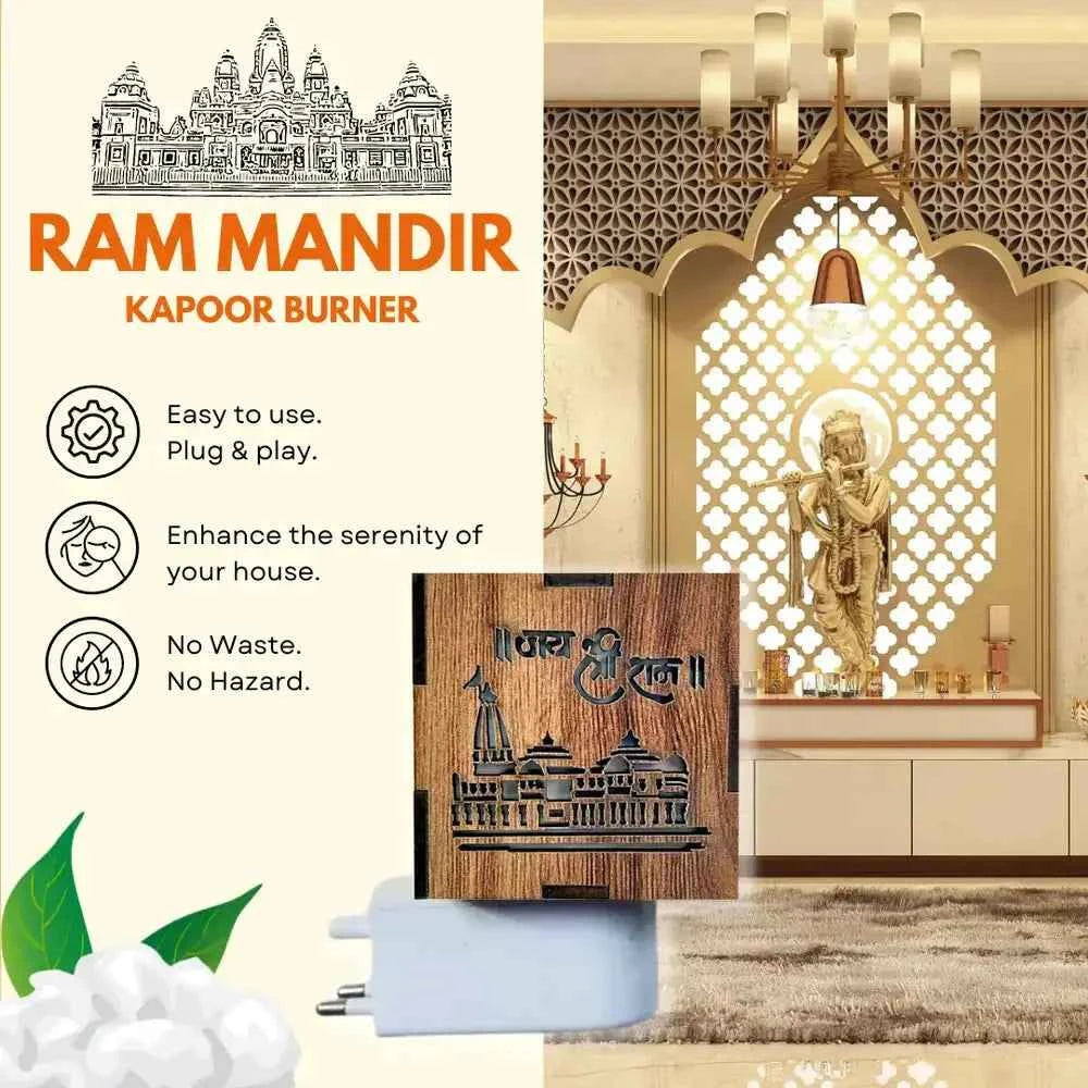 Ayodhya Ram Mandir aroma burner with easy plug-and-play design for serene spaces