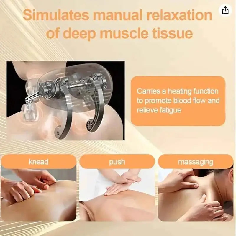 SnapKart best massager for neck and shoulders simulating deep muscle tissue relaxation with heating function